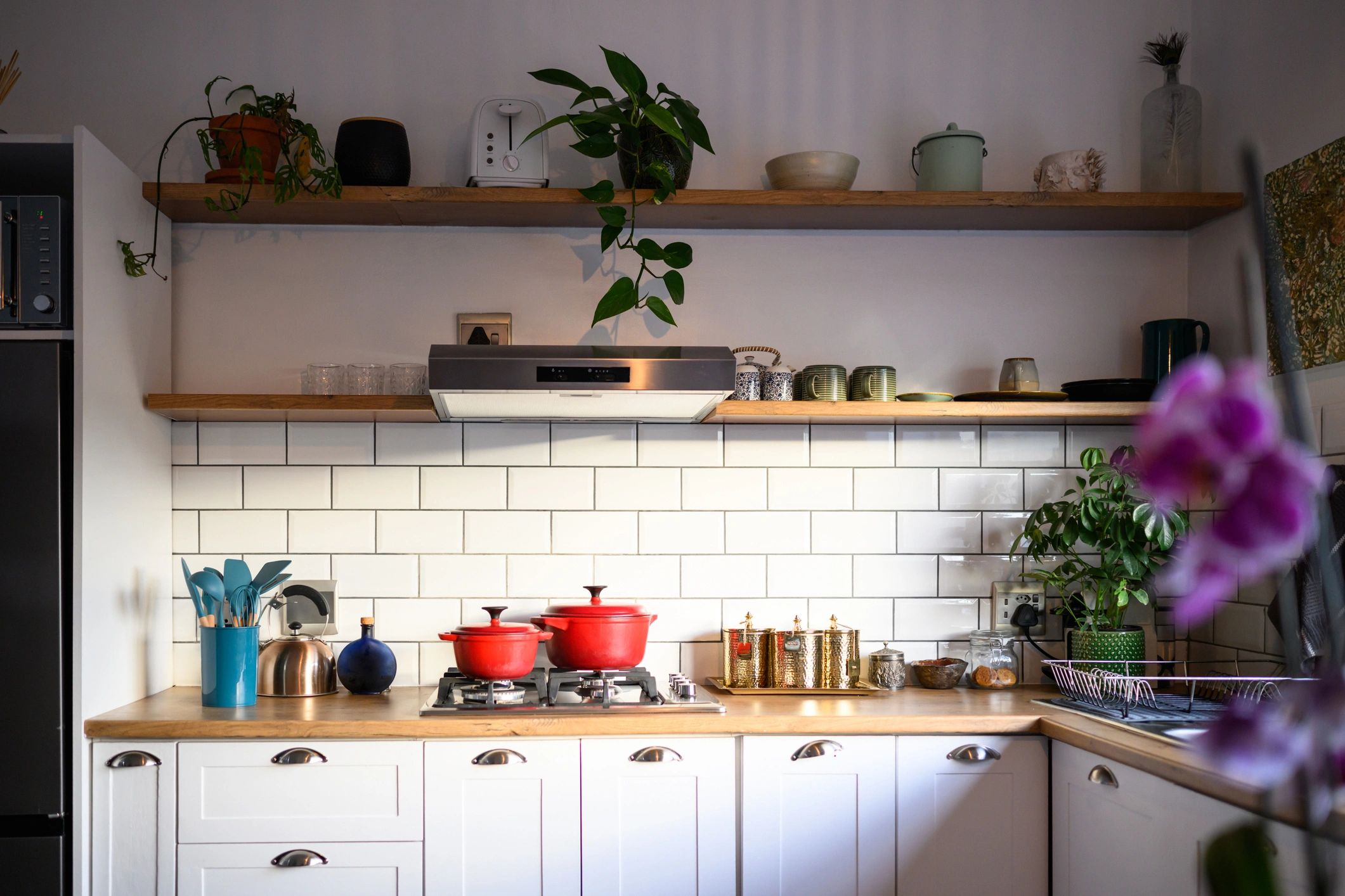 Bright modern kitchen interior